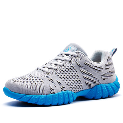 

Golden Baylor couple cross-country running shoes flying woven breathable shoes fashion wild outdoor shoes JBL2683 female models - blue orange 38 yards