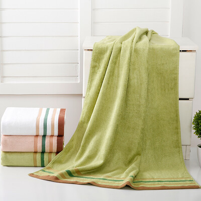 

ZHONGGUOJIE Bath Towel Home Textiles Bamboo Microfiber Thickened Soft&absorbent skin-friendly large towel