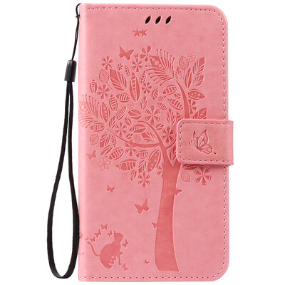 

Pink Tree Design PU кожа флип крышку кошелек карты держатель чехол для HUAWEI MATE S