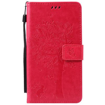 

Rose Tree Design PU Leather Flip Cover Wallet Card Holder Case for HTC 825