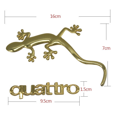 

Jingdong Supermarket Xuan Sheng special thick solid solid metal gecko car paste gold gecko king size 16cm 7cm letter size 95cm 15cm