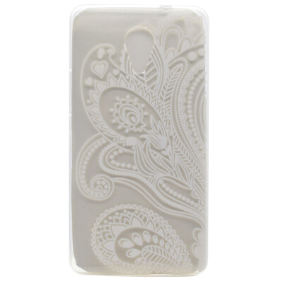 

Half flower Pattern Soft Thin TPU Rubber Silicone Gel Case Cover for Wiko Robby