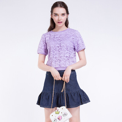 

TMi Mystery Женская рубашка с длинным рукавом Shredded Shiffon Shirt Jacket 162054 Purple XL