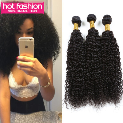 

Grade 8A Indian Kinky Curly Virgin Hair 3Pcs Bundles Indian Natural Color Curly Hair Weave 100% Cheap Human Hair Free Shipping