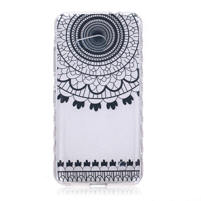 

Black wind chimes Pattern Soft Thin TPU Rubber Silicone Gel Case Cover for Microsoft Lumia 550