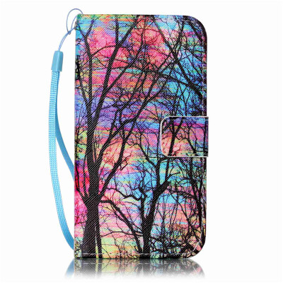 

Tree Design PU Leather Flip Cover Wallet Card Holder Case for SAMSUNG J5