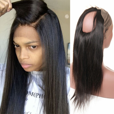 

New Arrival 22x4x2 Full 360 Lace Frontal Closure Straight 10"-20" Best Peruvian Elastic Band Lace Frontal Closure With Baby Hair