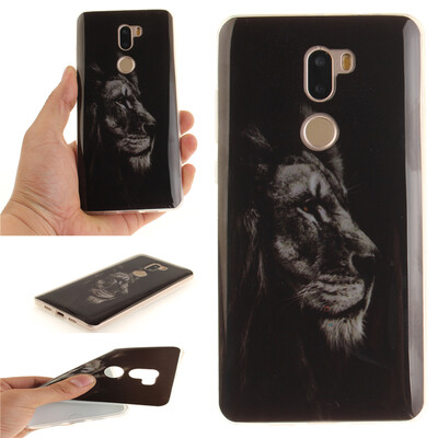 

Black lion Pattern Soft Thin TPU Rubber Silicone Gel Case Cover for XIAOMI 5S Plus
