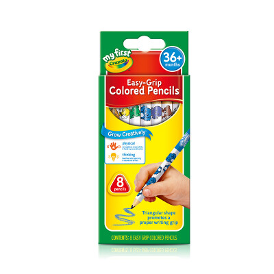 

(Crayola) поделки игрушки искусства инструмент рисования кистью инструмент легко сцепление 8-цветной свинцовые детей цветной карандаш 81-1334