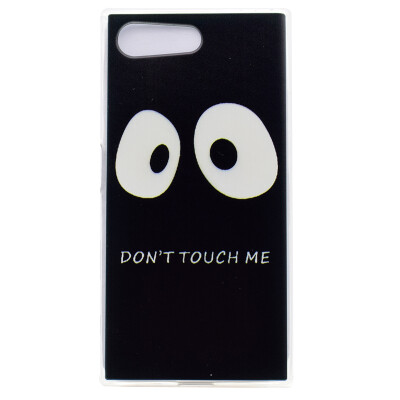 

Do not touch me Pattern Soft Thin TPU Rubber Silicone Gel Case Cover for Sony Xperia X Compact