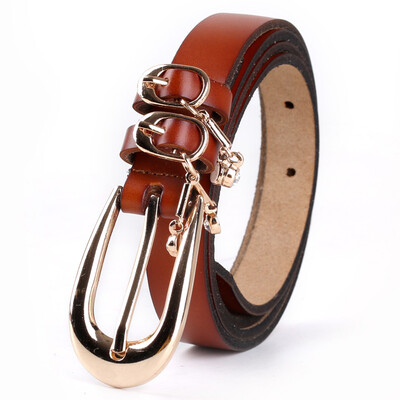 

LovingLilies Women&39s Belt Pendant Pendant Decorative Leather Belt Korean Fashion Trousers Black