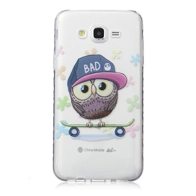 

Owl Pattern Soft Thin TPU Rubber Silicone Gel Case Cover for SAMSUNG GALAXY J7