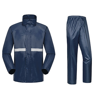

Bowo Nick single reflective electric car raincoats male ladies adult riding motorcycle raincoats rain trousers set blue