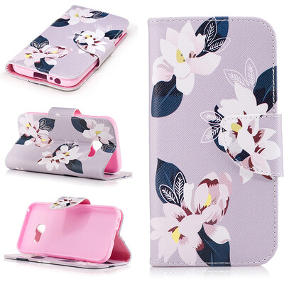 

Black lily Design PU Leather Flip Cover Wallet Card Holder Case for SAMSUNG Galaxy A3 2017A320