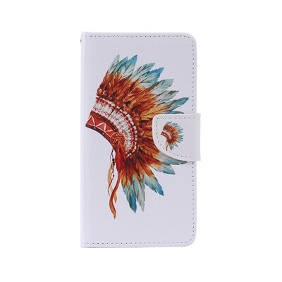 

Indian Hat Design PU Leather Flip Cover Wallet Card Holder Case for LG LS770