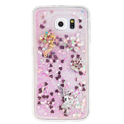 

Dynamic Quicksand Glitter Liquid Soft TPU Case Cover For SAMSUNG S6EDGE