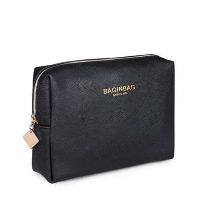 

bagINBAG Косметическая сумка Маленький размер Портативный большой емкости Водонепроницаемый косметический мешок Прекрасный косметический мешок для хранения Черный Большой