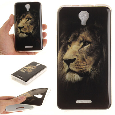 

Львы Pattern Мягкий тонкий ТПУ Резиновая крышка силиконовый гель чехол для ALCATEL PIXI 4 5.0
