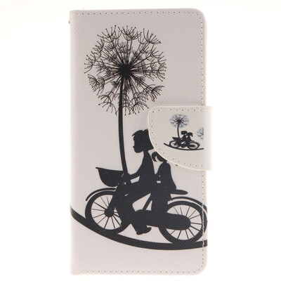 

Bike&Dandelion Design PU Leather Flip Cover Wallet Card Holder Case for Sony Xperia M5