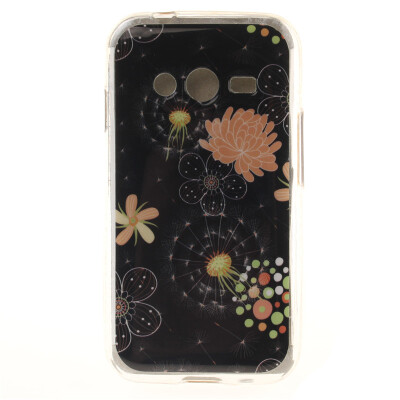 

Colorful flowers Pattern Soft Thin TPU Rubber Silicone Gel Case Cover for SAMSUNG Galaxy Ace 4 G313h