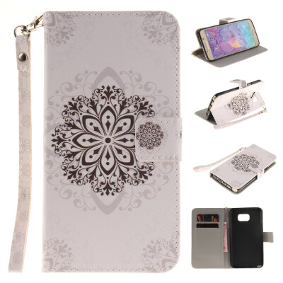 

Datura flowers Design PU Leather Flip Cover Wallet Card Holder Case for SAMSUNG GALAXY NOTE 5