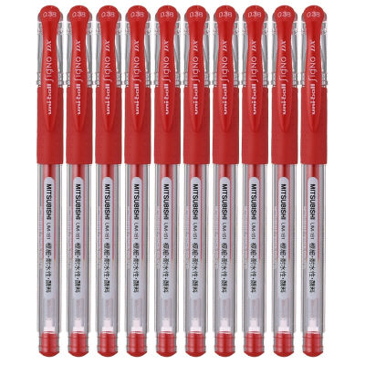 

Mitsubishi Uni UM-151 financial pen Gel Ink pen red 038mm 10 packs