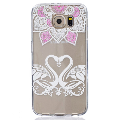 

Swan Pattern Soft Thin TPU Rubber Silicone Gel Case Cover for SAMSUNG GALAXY S6