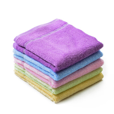 

Bamboo bamboo fiber towel soft and comfortable skin-friendly water-absorbing children's bamboo charcoal saliva towel silver color element six