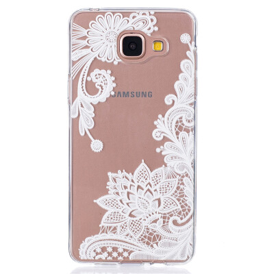 

Lace flowers Pattern Soft Thin TPU Rubber Silicone Gel Case Cover for SAMSUNG GALAXY A5 2016A510