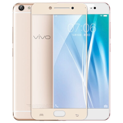 

KOOLIFE vivo x7plus Полноэкранный покрытый закаленный полноэкранный стеклянный фильм Full Cover Мобильный телефон Protector для vivo x7 plus-gold