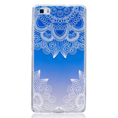 

Purple Butterfly Pattern Soft Thin TPU Rubber Silicone Gel Case Cover for HUAWEI P8 Lite