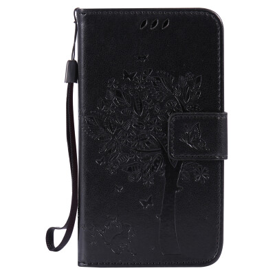 

Black Tree Design PU Leather Flip Cover Wallet Card Holder Case for SAMSUNG J120