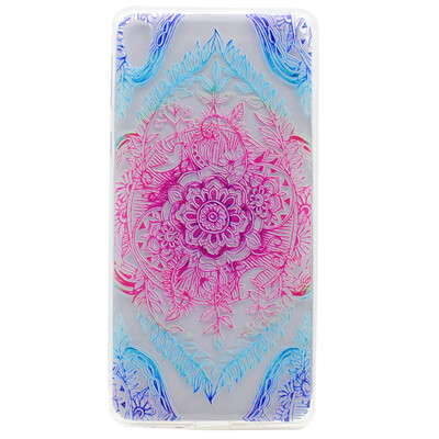 

Magic flower Pattern Soft Thin TPU Rubber Silicone Gel Case Cover for Sony Xperia E5