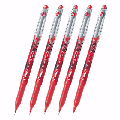 

PILOT BL-P50 Financial pen (0.5mm) Smooth needle pen (for examination) Red (5 packs