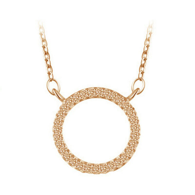 

Yoursfs® Round Loop Rose Gold Plated Zircon Pendant Necklace