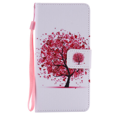 

Flower Design PU Leather Flip Cover Wallet Card Holder Case for SONY XA