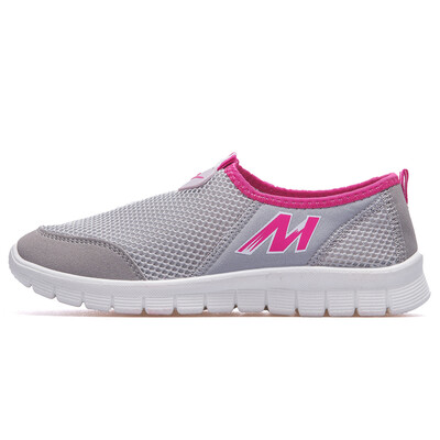 

Double star mesh shoes summer breathable light soft shoes casual shoes sports shoes a pedal lazy shoes 9079 gray 38 shoes