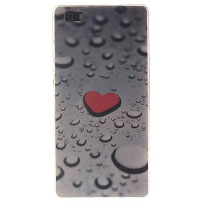 

Heart-shaped water drop Pattern Soft Thin TPU Rubber Silicone Gel Case Cover for HUAWEI P8 Lite