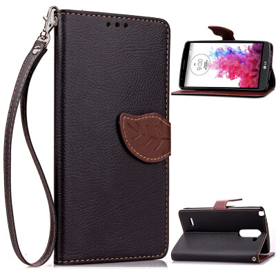 

Black Design PU Leather Flip Cover Wallet Card Holder Case for LG G3 Stylus