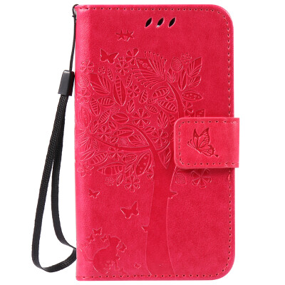 

Rose Tree Design Кожа PU откидной крышки Кошелек Карты Держатель чехол для LG K3