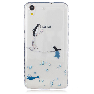 

Small dolphins Pattern Soft Thin TPU Rubber Silicone Gel Case Cover for HUAWEI Honor 5AY6 II