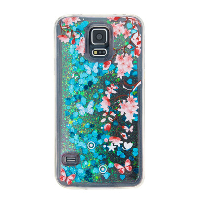

Динамический Quicksand Блеск наливные Мягкая ТПУ чехол для SAMSUNG S5