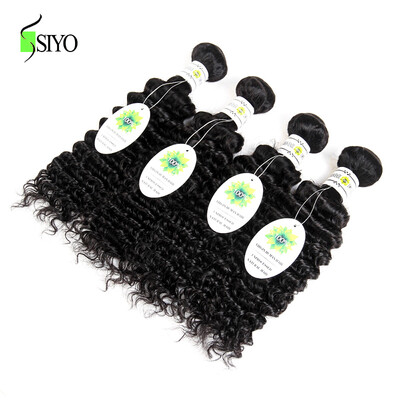

7A Unprocessed Grade Peruvian Deep Curly Virgin Hair Weave 4pcs/lot Peruvian Virgin Hair Deep Wave Human Hair Extension