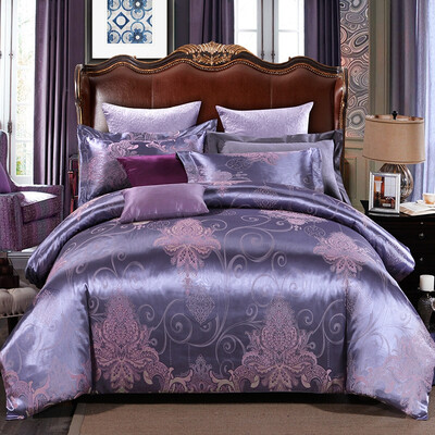 

uya100 print silk cotton bed set/bed kit (duvet cover/bedsheet/pillowcase