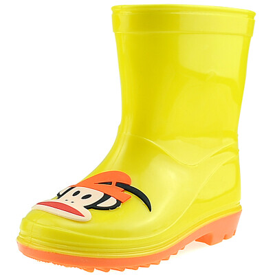 

PaulFrank mouth monkey rain boots in the tube waterproof shoes shoes shoes men&women baby fashion boots PF1011 yellow 34 yards