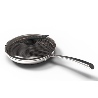 

Jingdong Supermarket drill technology ZUANJ non-stick pan 28CM smoke-free fried eggs decoction pan flat gas cooker universal ZJ-P1