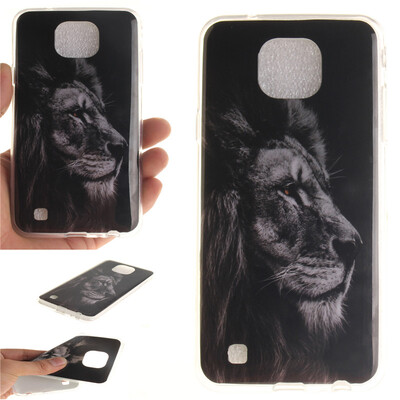 

Black lion Pattern Soft Thin TPU Rubber Silicone Gel Case Cover for LG X Cam