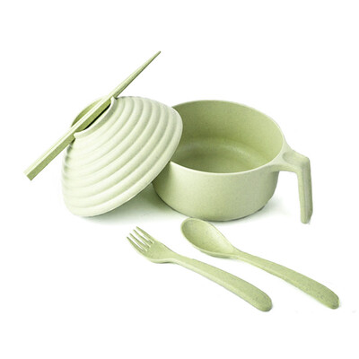 

Bancheon Wheat Straw Wash Water Cup Столовые приборы серии Wheat Bubble Bowl Five Piece Set Пельмени Палочки для еды Ложка Ложка Вилки Путешествия Путешествия Посуда Set Nordic Green