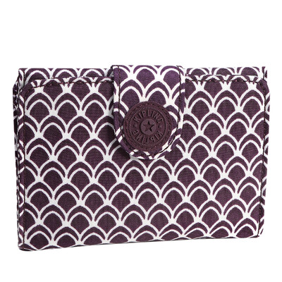 

Kipling KPlin fashion handbags short wallet K15068 purple scales printed