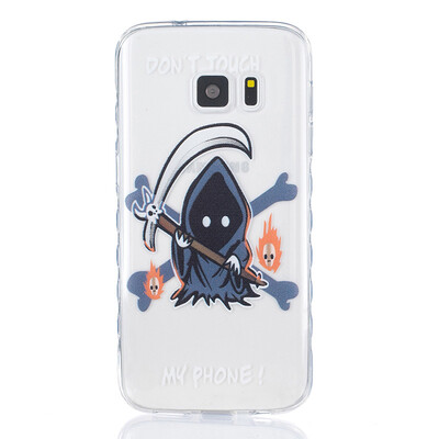 

Grim Reaper Pattern Soft Thin TPU Rubber Silicone Gel Case Cover for SAMSUNG GALAXY S7